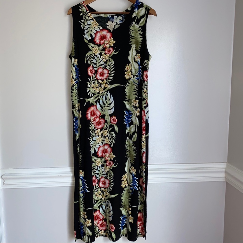 Hibiscus Collection Hawaii Long Sundress Dress XL